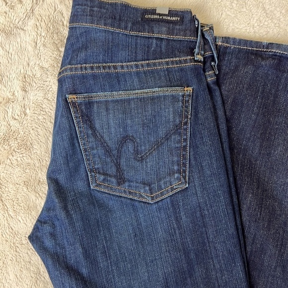 Citizens of Humanity Dita Petite Bootcut Dark Wash Jean - Size 27 - Picture 6 of 15